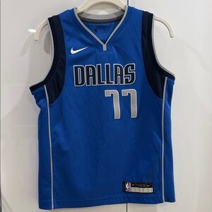 Nike Blue Dallas 77 Jersey Luka Doncic